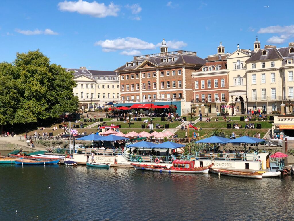 Richmond riverside on the Thames, south-west London